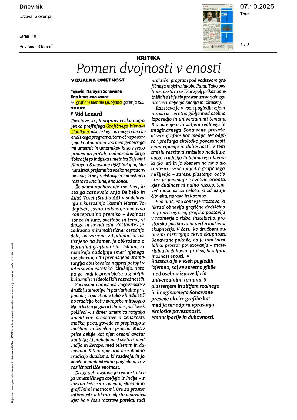 Pomen dvojnosti v enosti